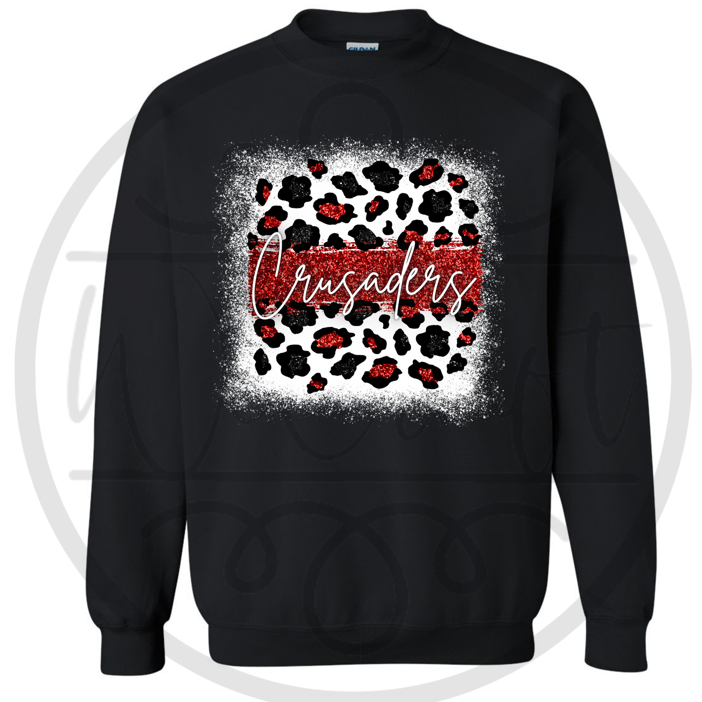 Crusaders Leopard Crewneck