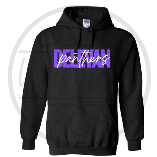 Panthers Cursive Hoodie