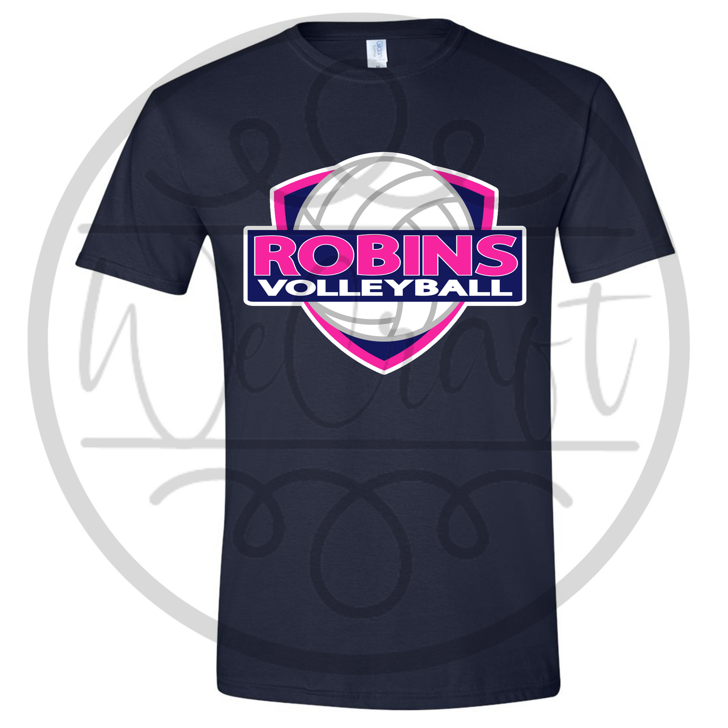 Robins Volleyball Logo T-Shirt