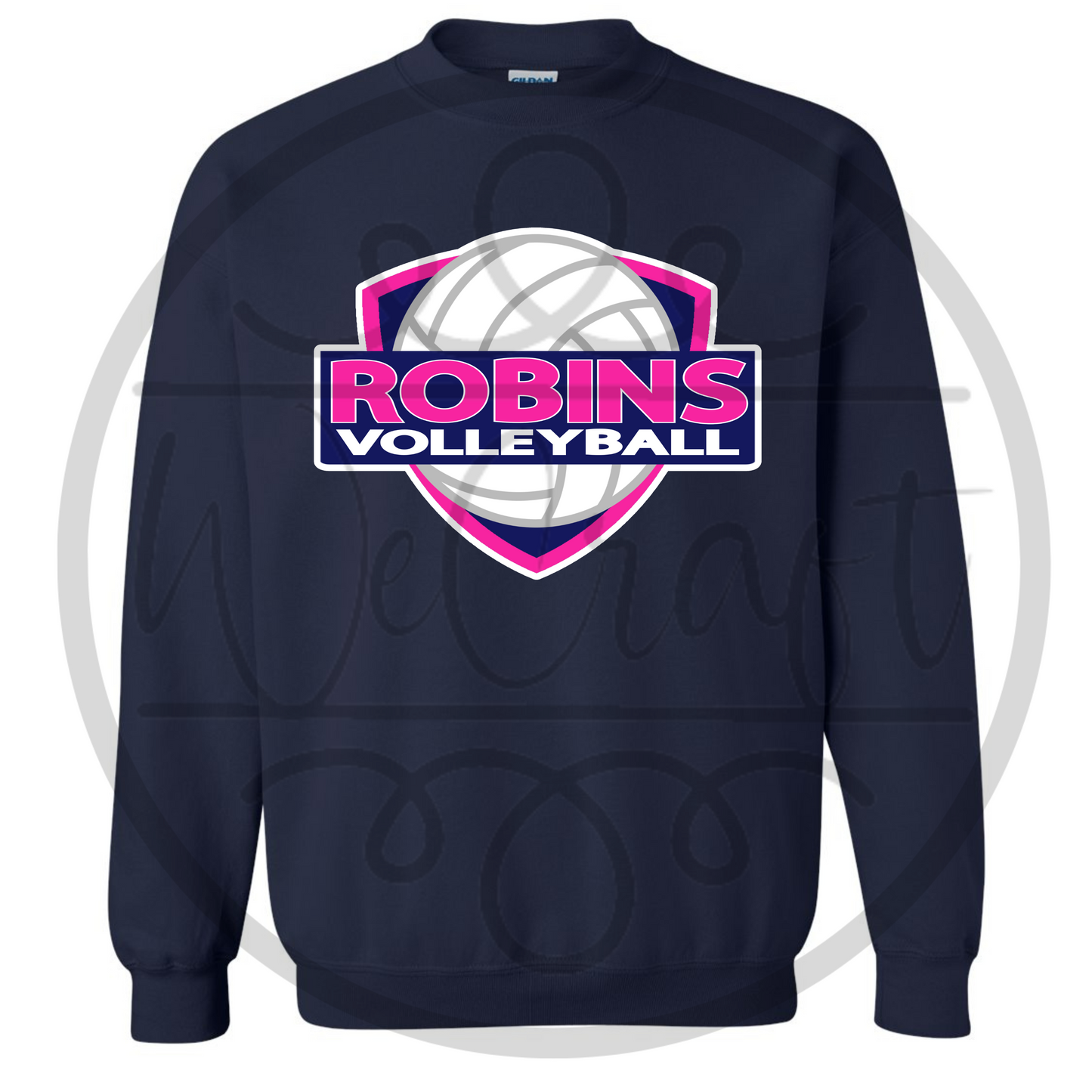 Robins VB Crewneck w/ Player Name & Number on back