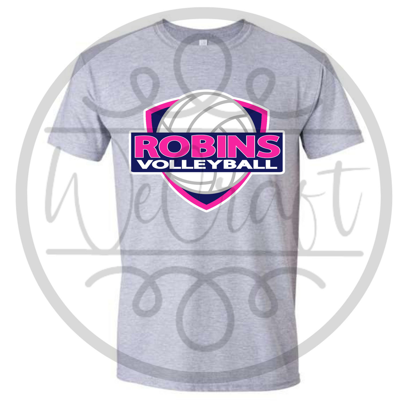 Robins Volleyball Logo Tee