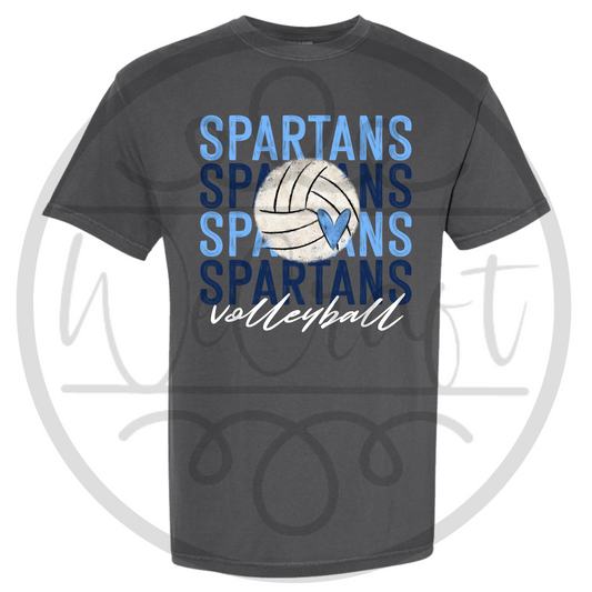 Spartans VB Comfort Colors Tee