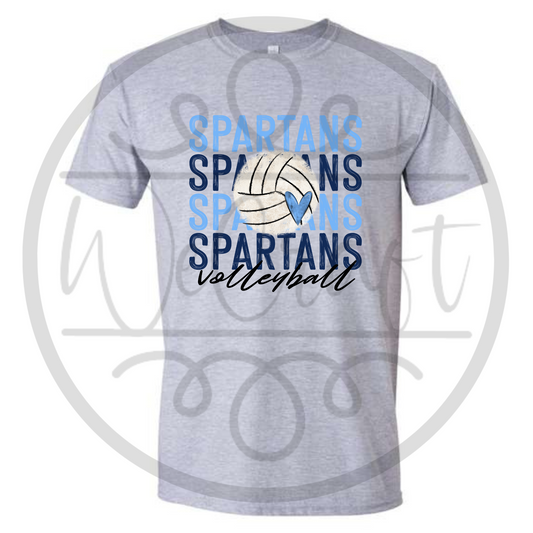 Spartans Painted Stacked