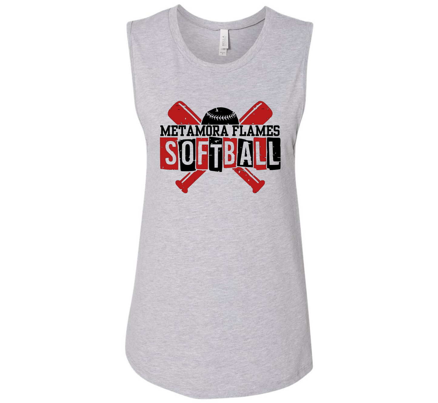 Women’s Bella + Canvas Black Muscle Tank MFS