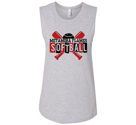 Women’s Bella + Canvas Black Muscle Tank MFS