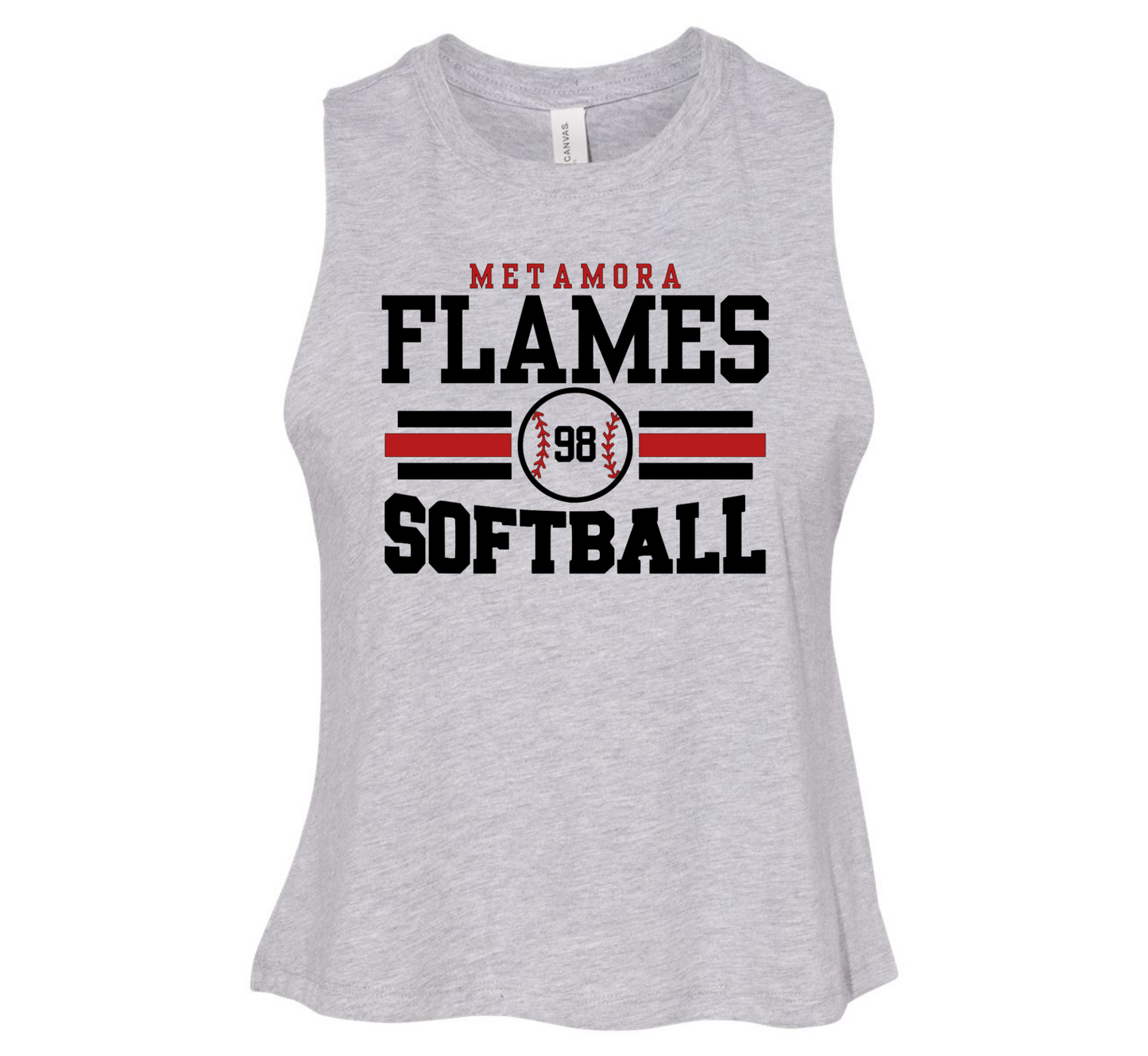 Women’s Bella + Canvas Crop Tank w/ Player #