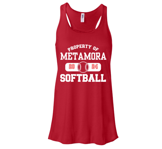 Metamora Flames Softball Red Tank