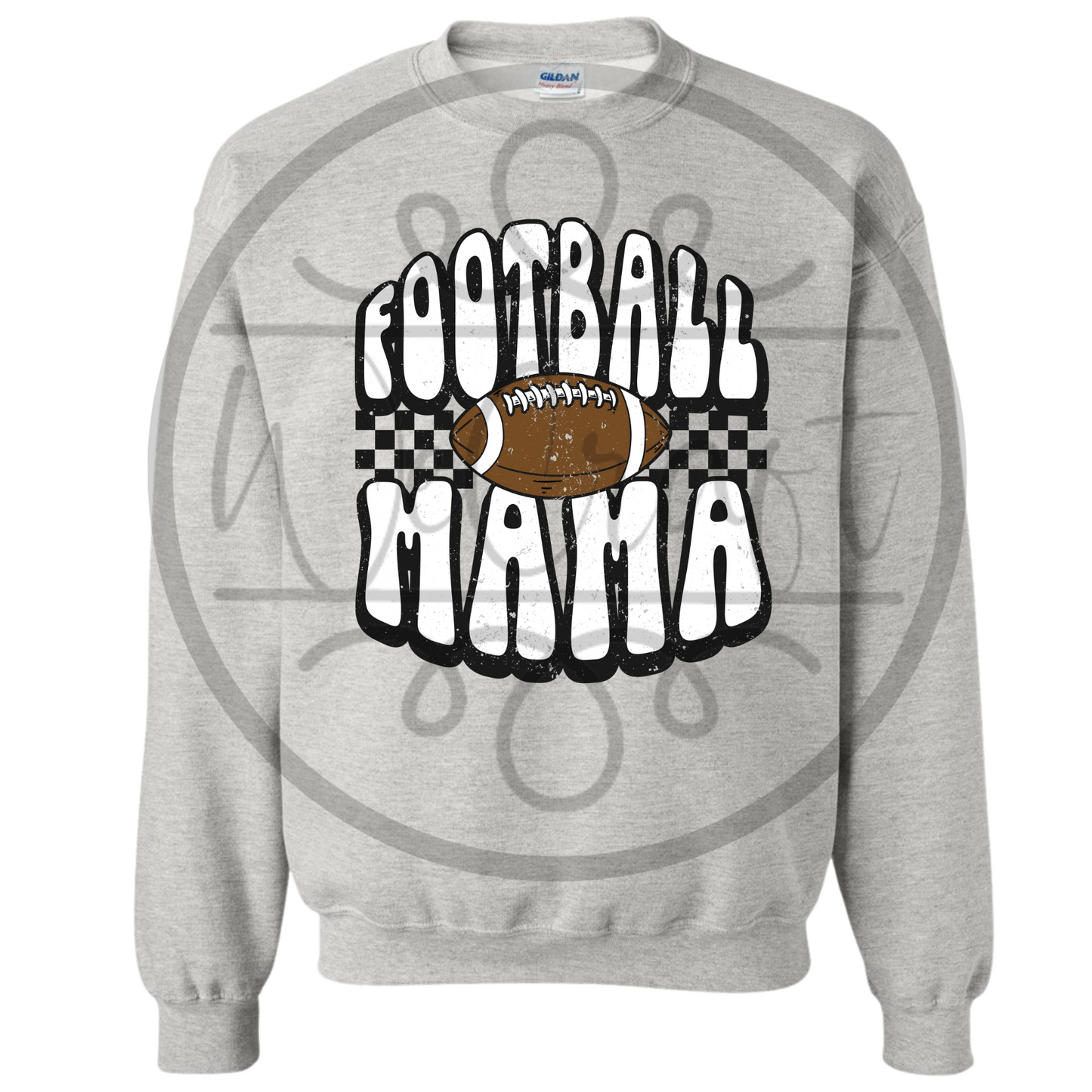 Football Mama Gray Crewneck