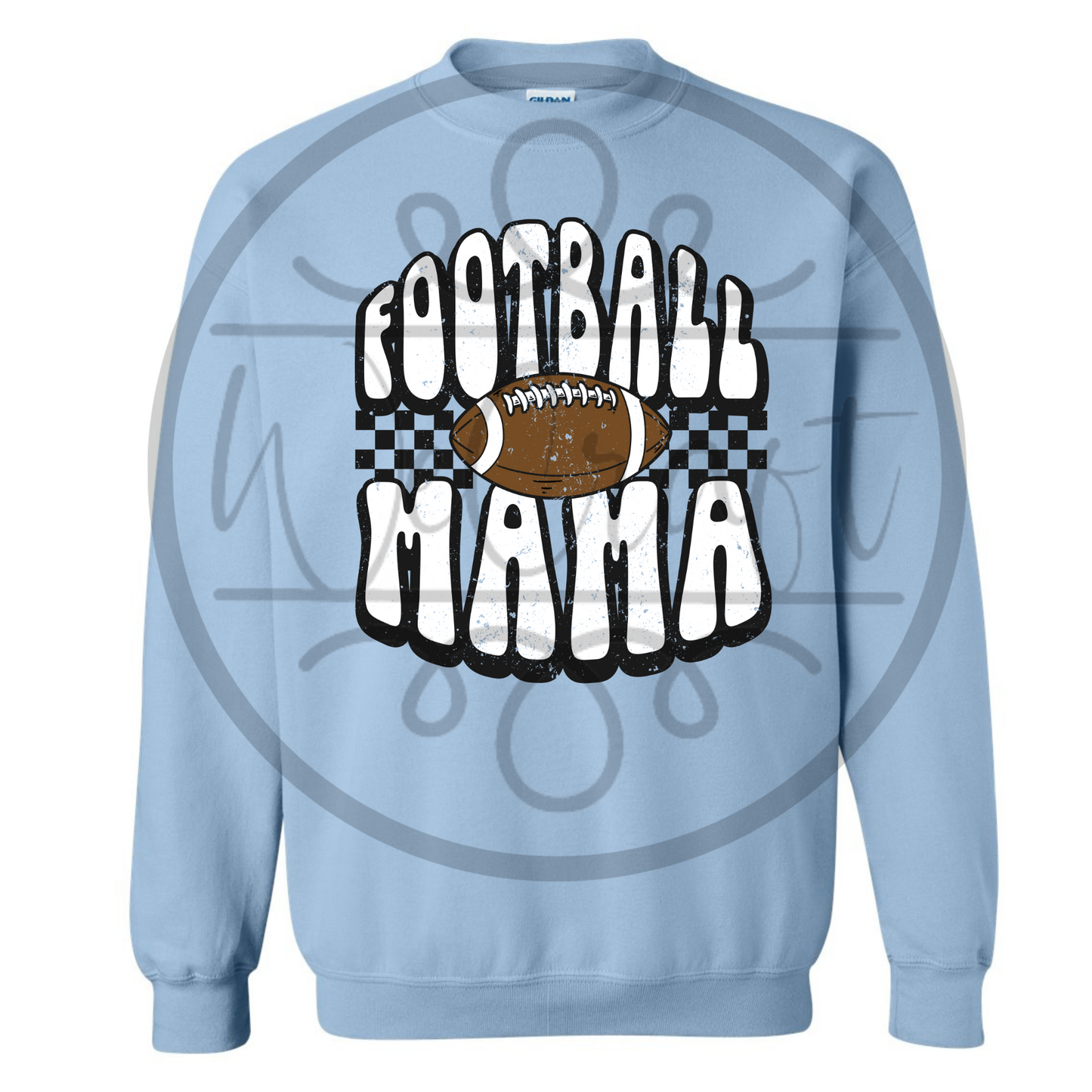 Football Mama Gray Crewneck