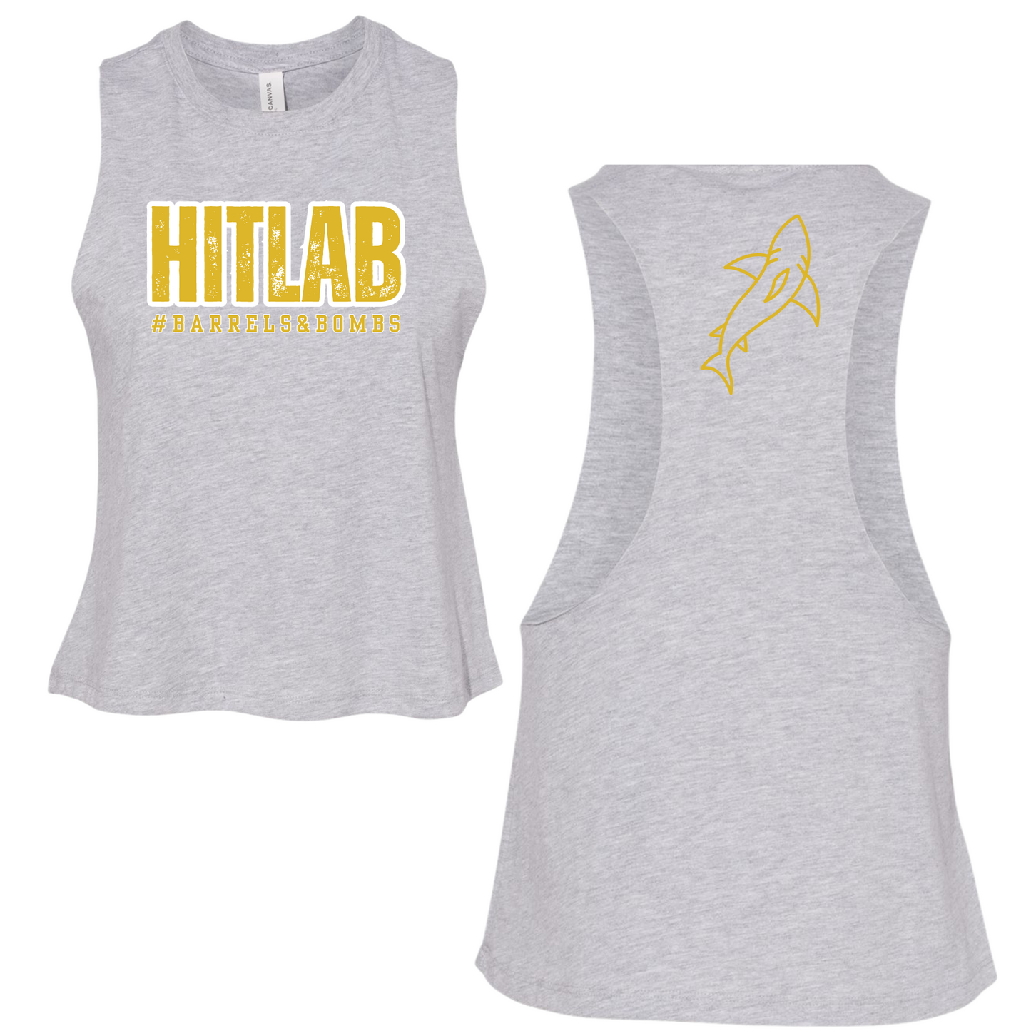 HitLab Bella + Canvas Racerback Cropped Tank