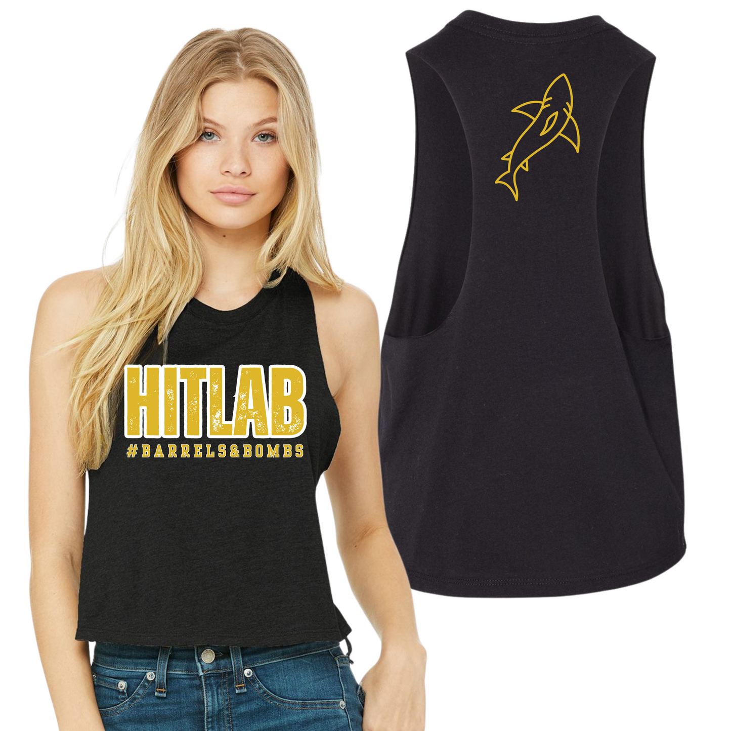 HitLab Bella + Canvas Racerback Cropped Tank