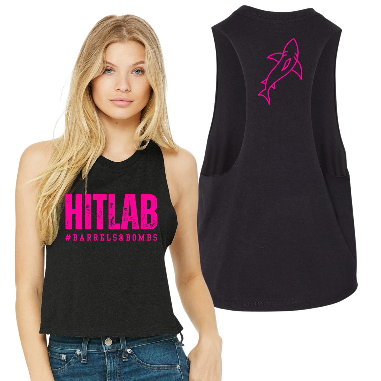 HitLab Bella + Canvas Racerback Cropped Tank