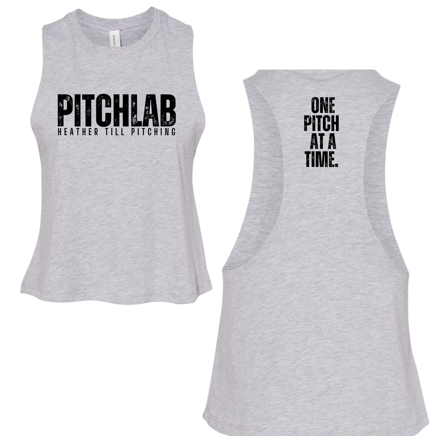 PitchLab Bella + Canvas Racerback Cropped Tank