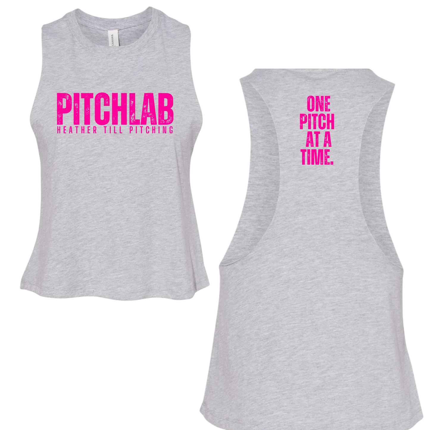 PitchLab Bella + Canvas Racerback Cropped Tank