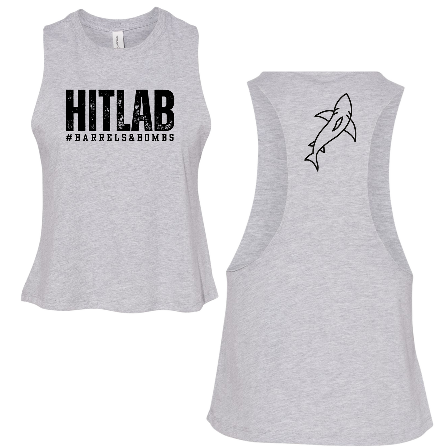 HitLab Bella + Canvas Racerback Cropped Tank