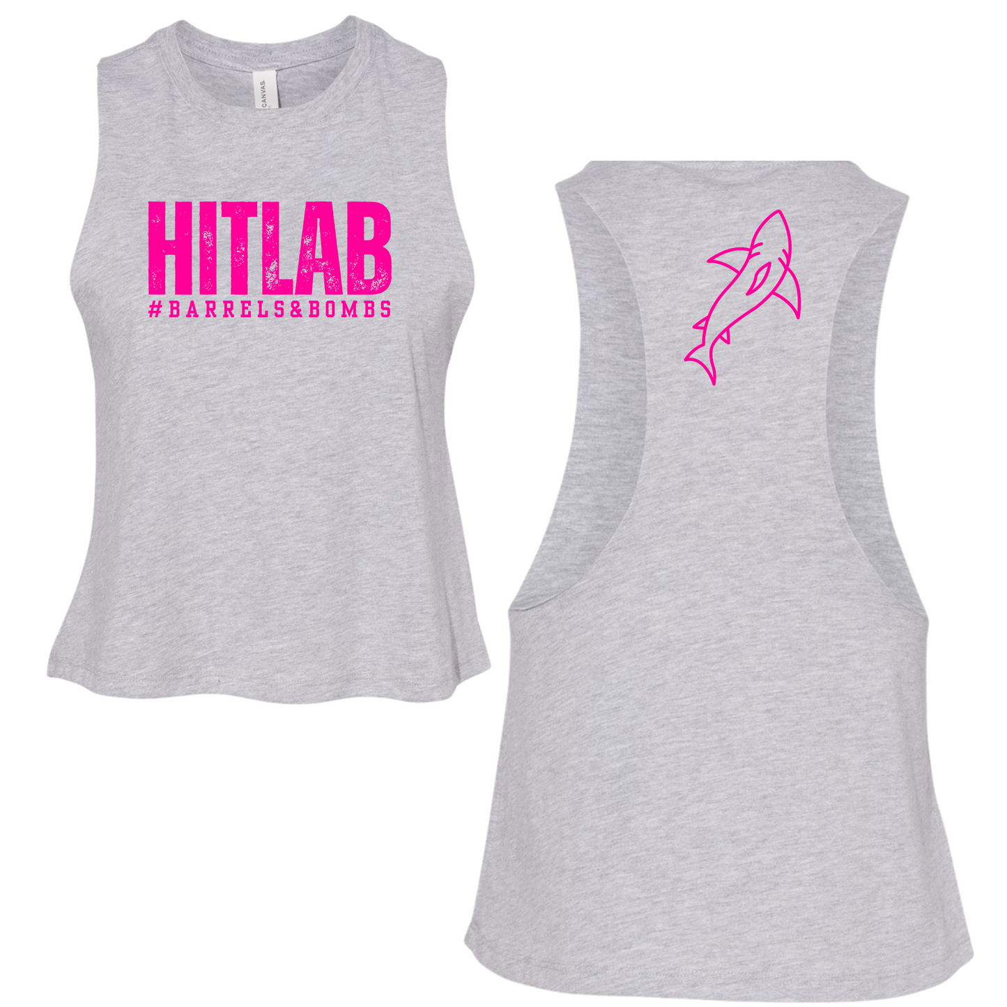 HitLab Bella + Canvas Racerback Cropped Tank