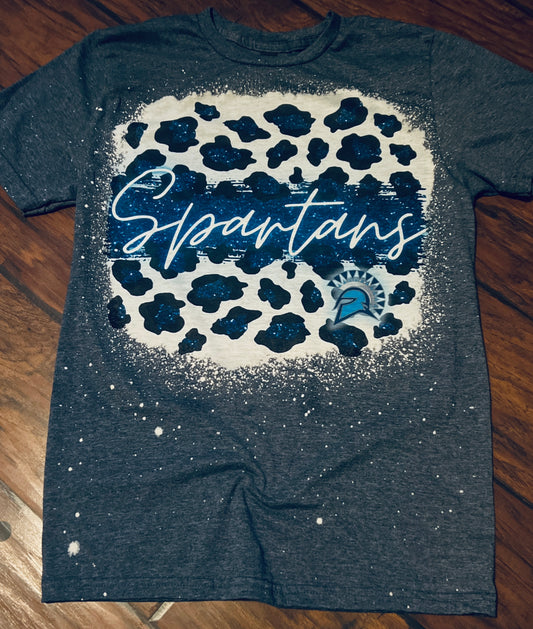 Spartans Leopard Bleached Tee