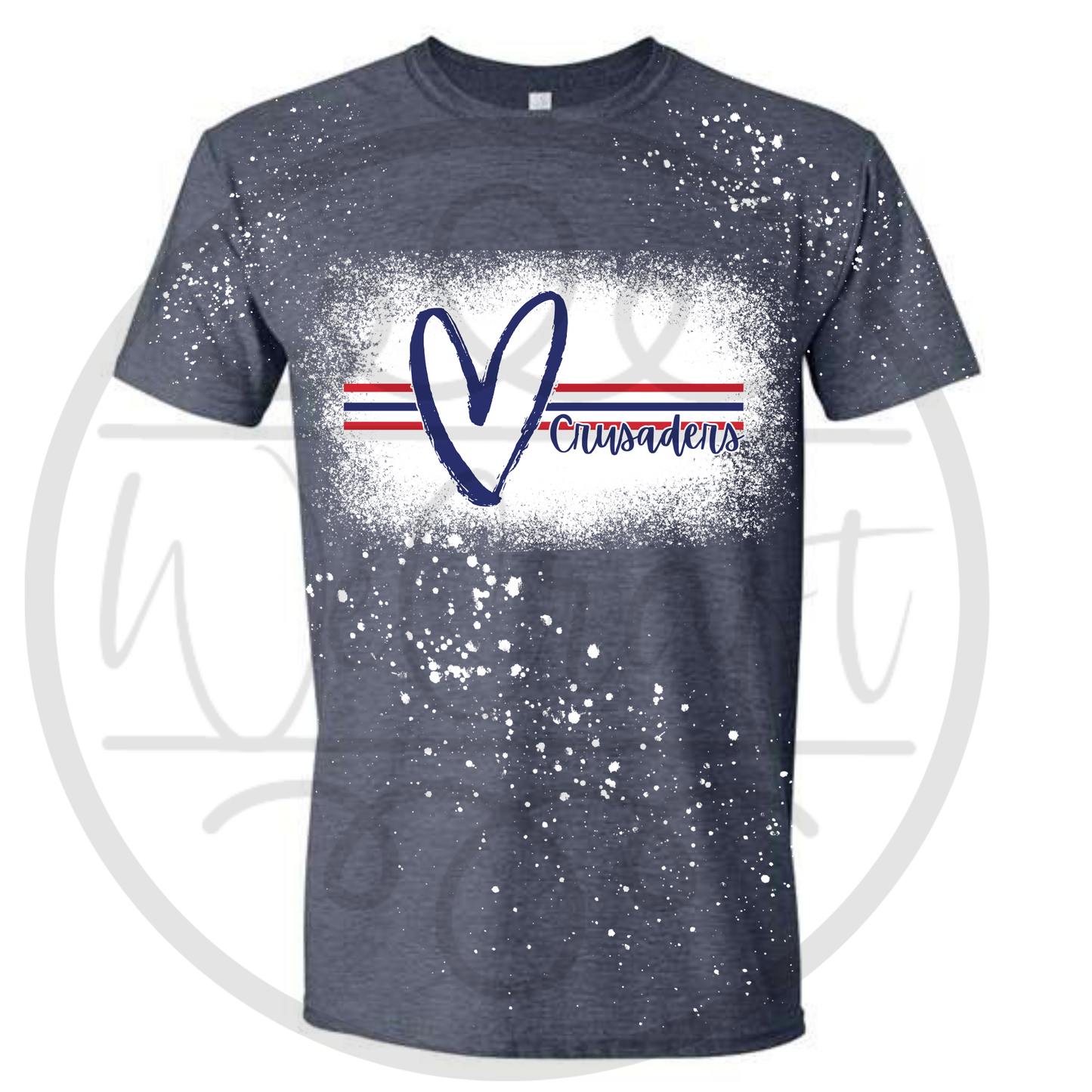 Navy Bleached Tee's - 4 Designs!