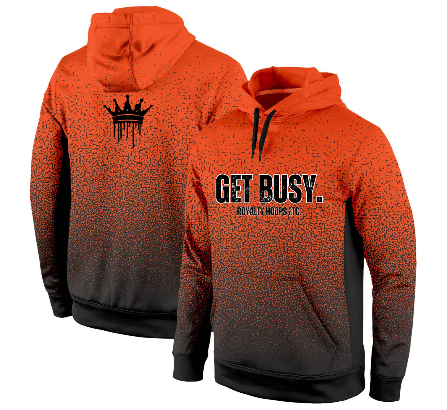 Orange & Black Get Busy Hoodie