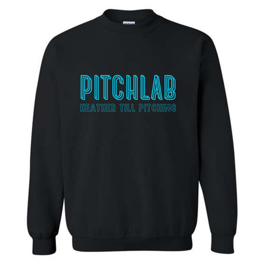 PitchLab Etched Crewneck - Black