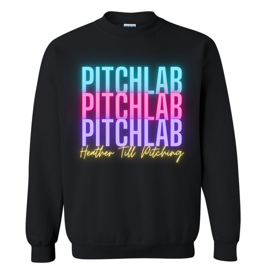 PitchLab Neon Stacked Crewneck