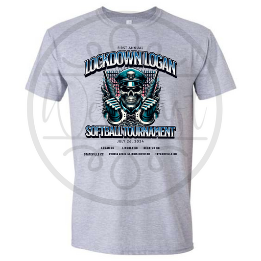 Lockdown Logan Softball Tournament T-Shirt