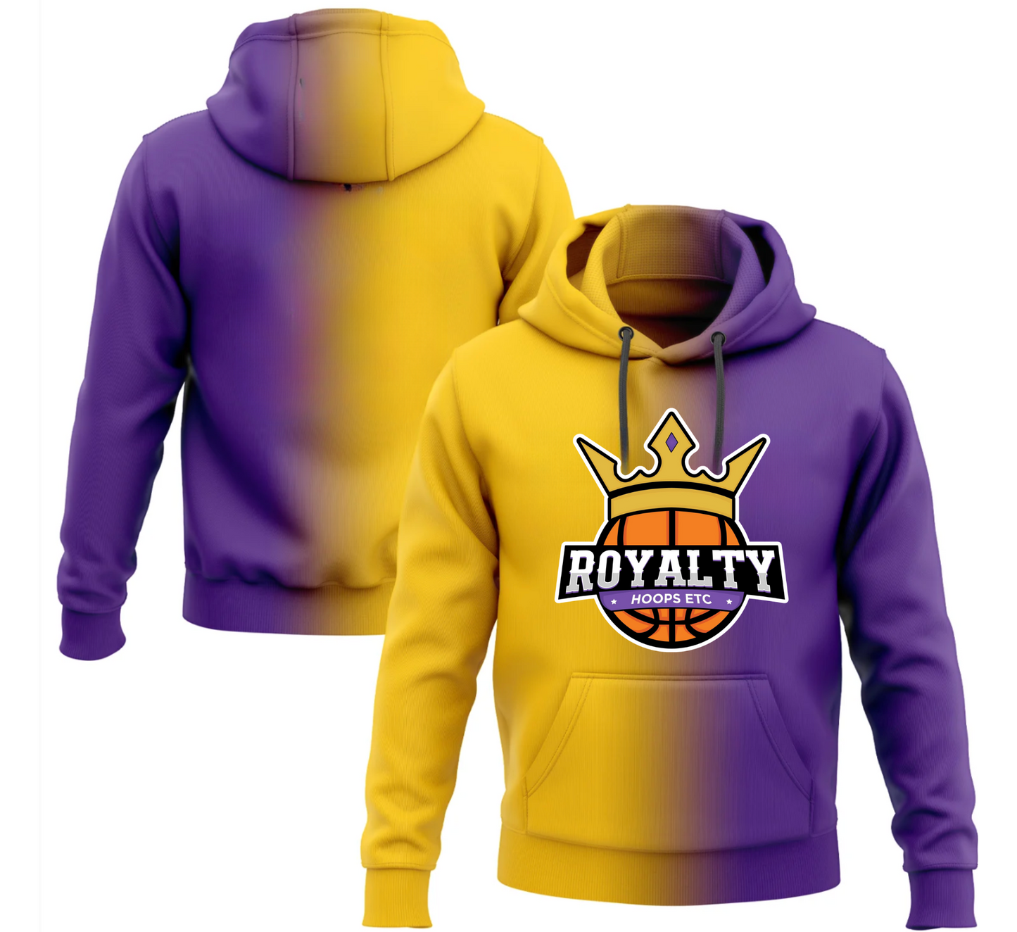 Purple & Gold Ombre Hoodie