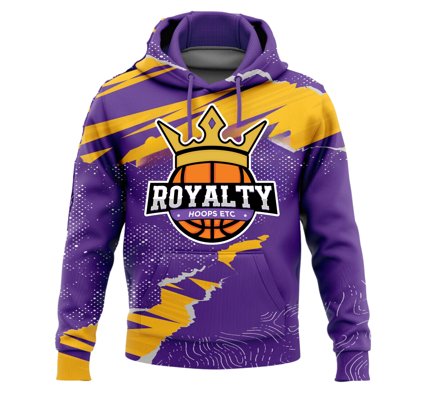 Purple & Gold Etched Hoodie