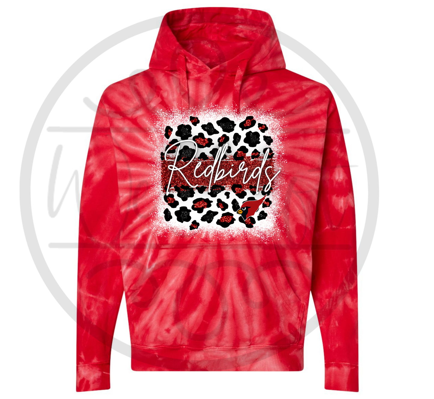 Redbirds Cycle Tie-Dye Hoodie - 2 Designs!