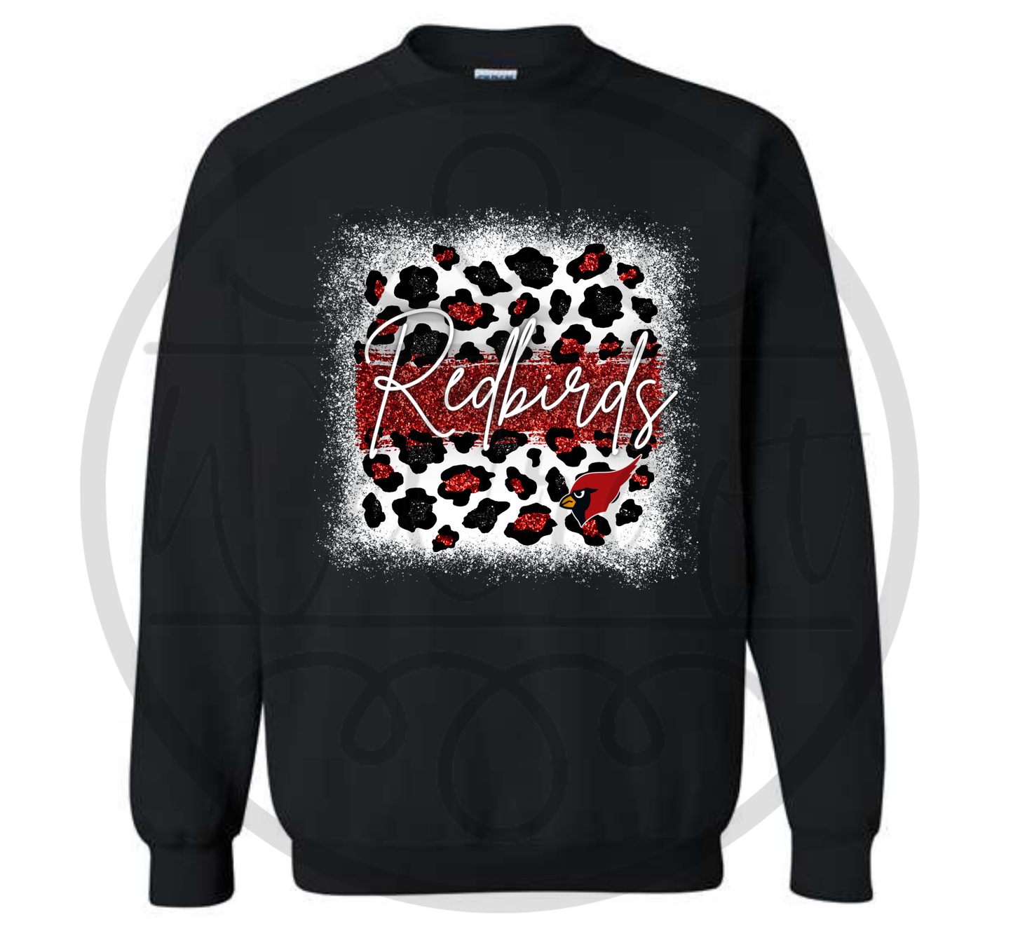 Black Redbirds Unisex Crewneck - 2 Designs!