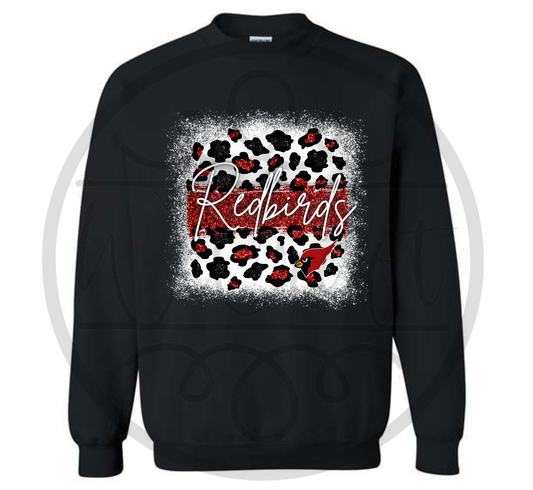 Black Redbirds Unisex Crewneck - 2 Designs!