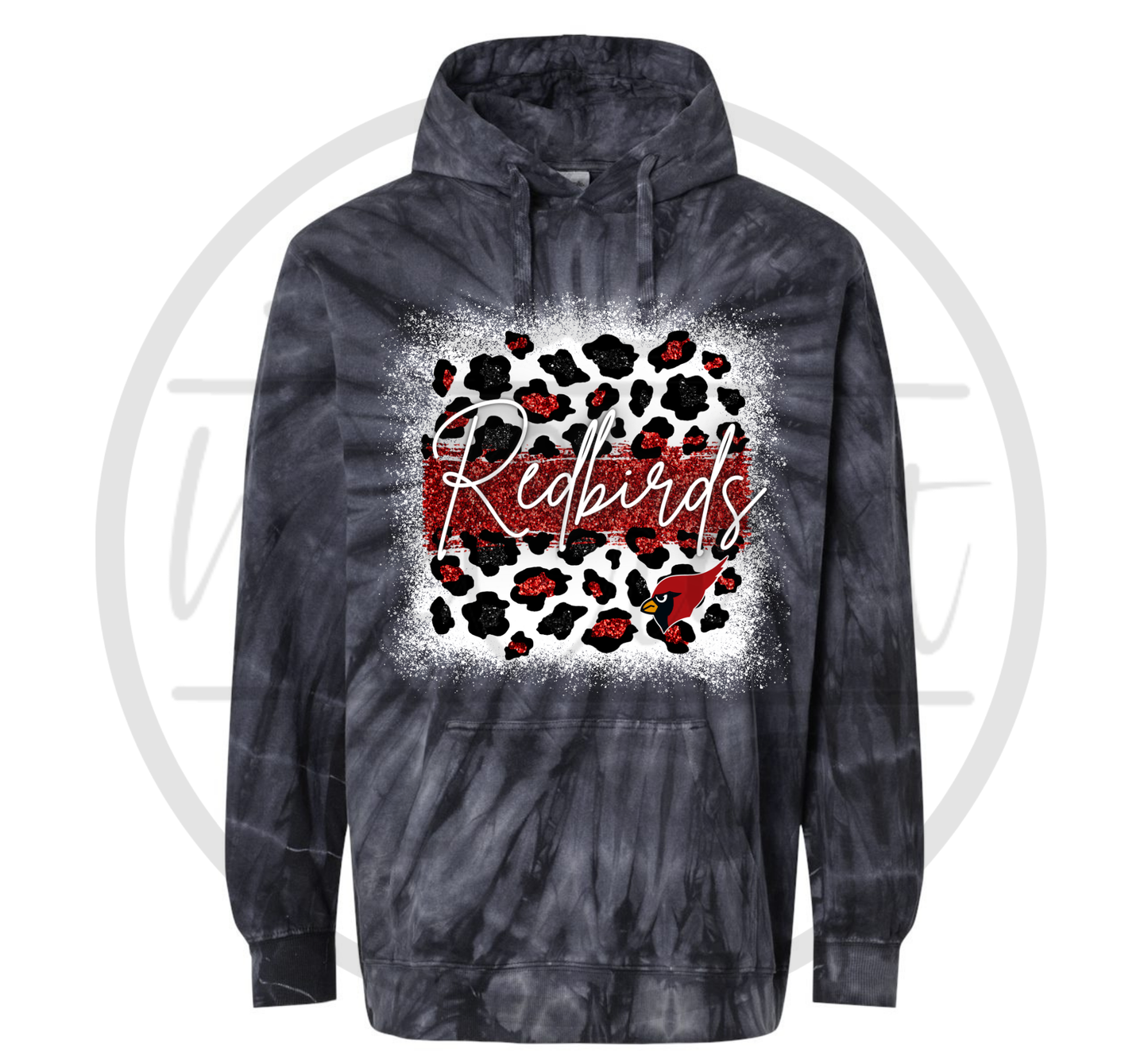 Redbirds Cycle Tie-Dye Hoodie - 2 Designs!