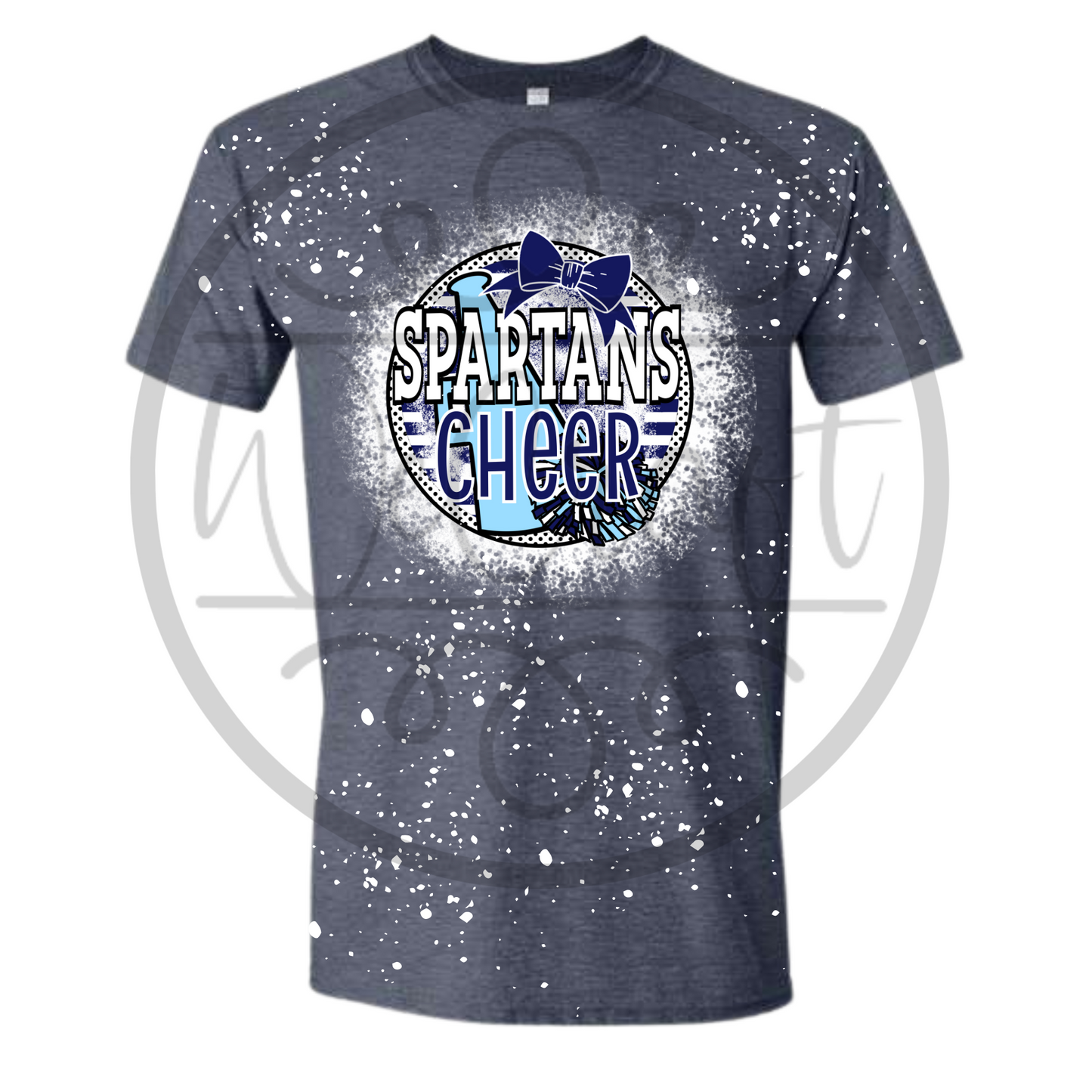 Spartans Cheer Bleached Tee