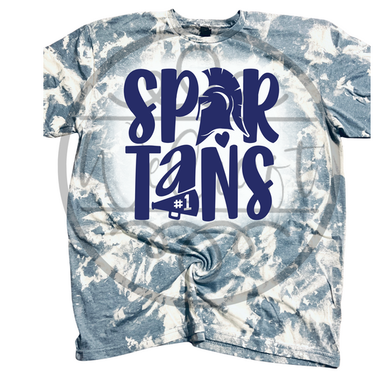 Spartans #1 Indigo Bleached Tee