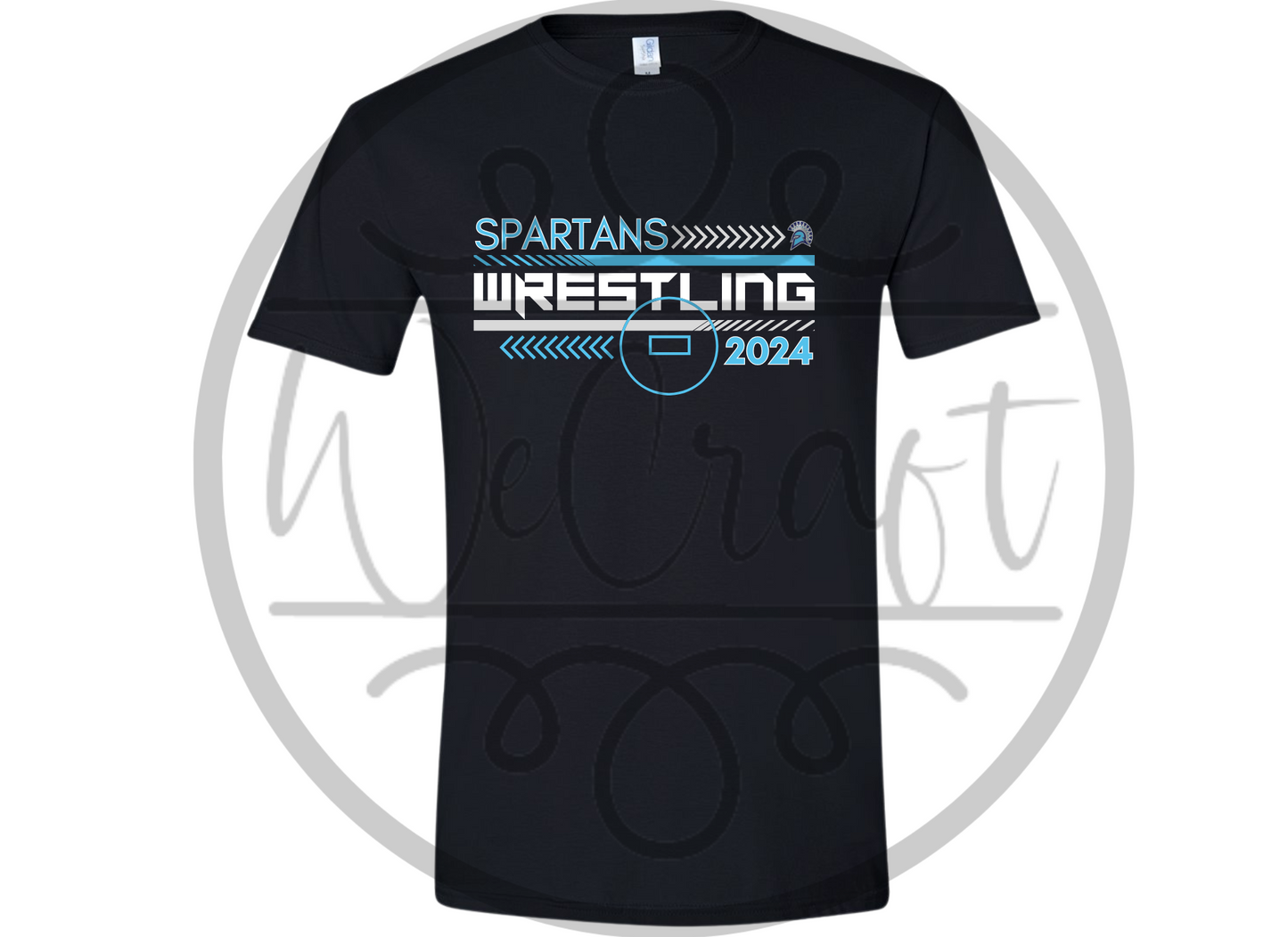 Spartan Wrestling Etched T-Shirt