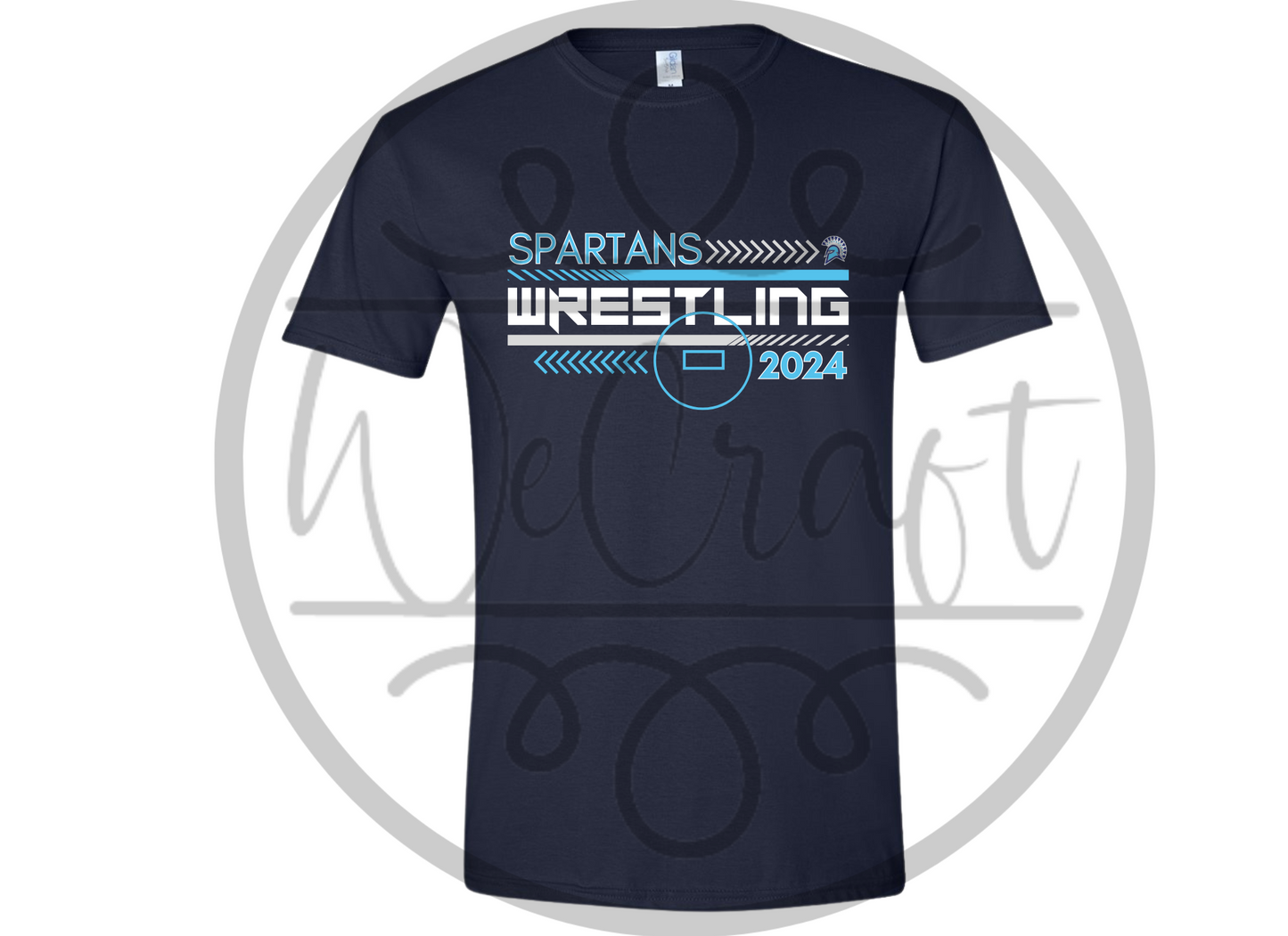 Spartan Wrestling Etched T-Shirt