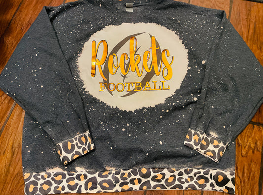 Youth Rochester Rockets Crewneck with Leopard Details