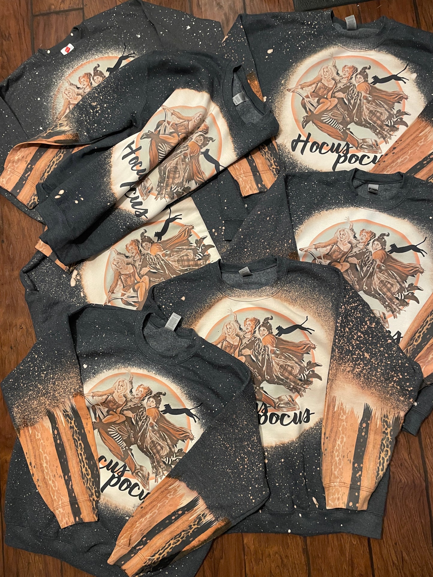 Youth Hocus Pocus Crewnecks with Sleeve Details