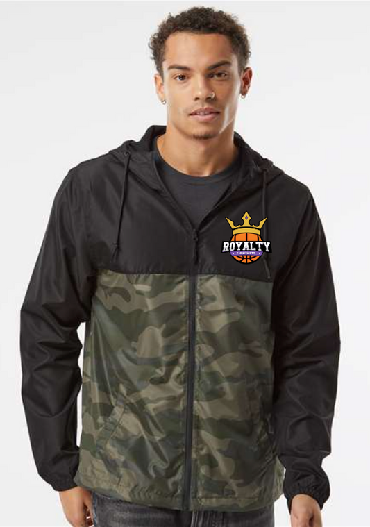 Adult Independent Trading Co Lightweight Full Zip Jacket - Black/Forest Camo