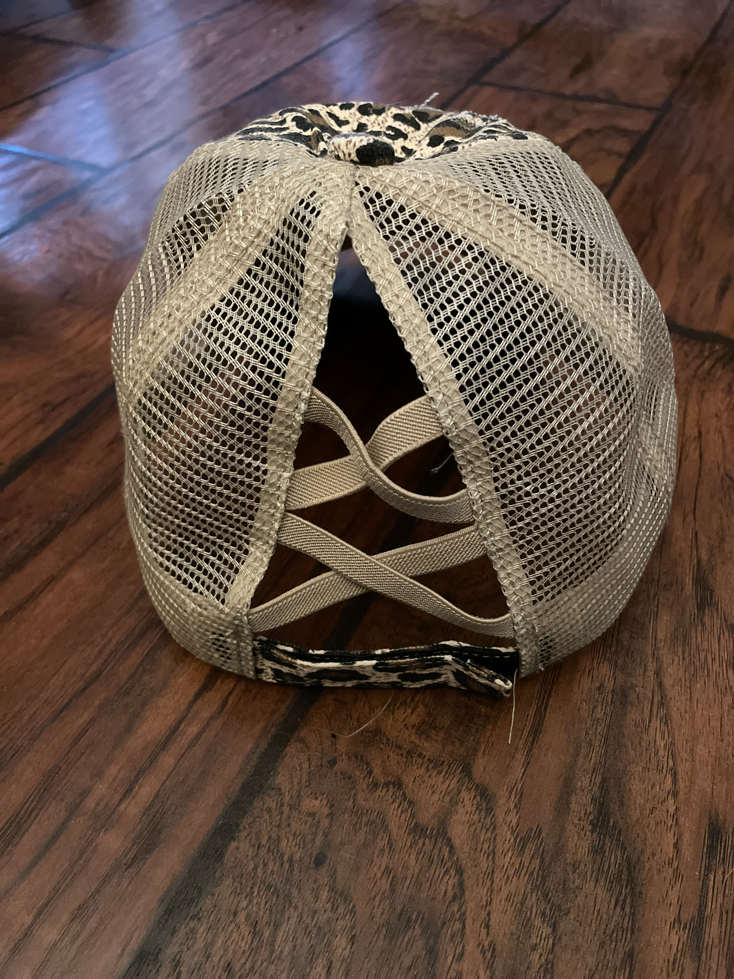 Softball Mom Distressed Ponytail Hat