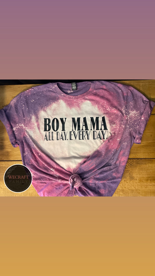 Boy Mama All Day Everyday Bleached Tee