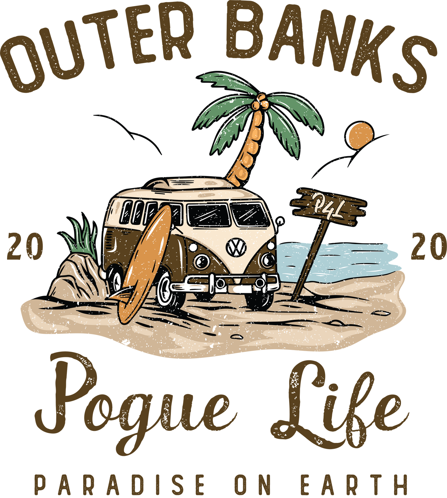 Outer Banks Bleached Tee